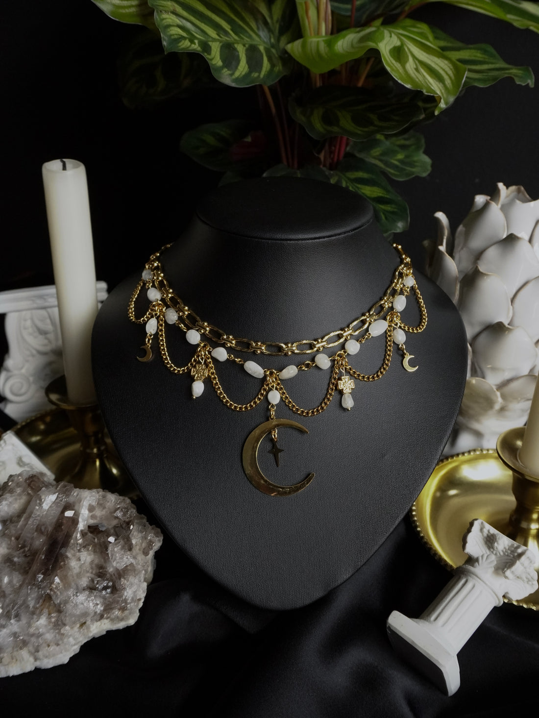 Collier « Luna » 🌑 • Pierre de lune