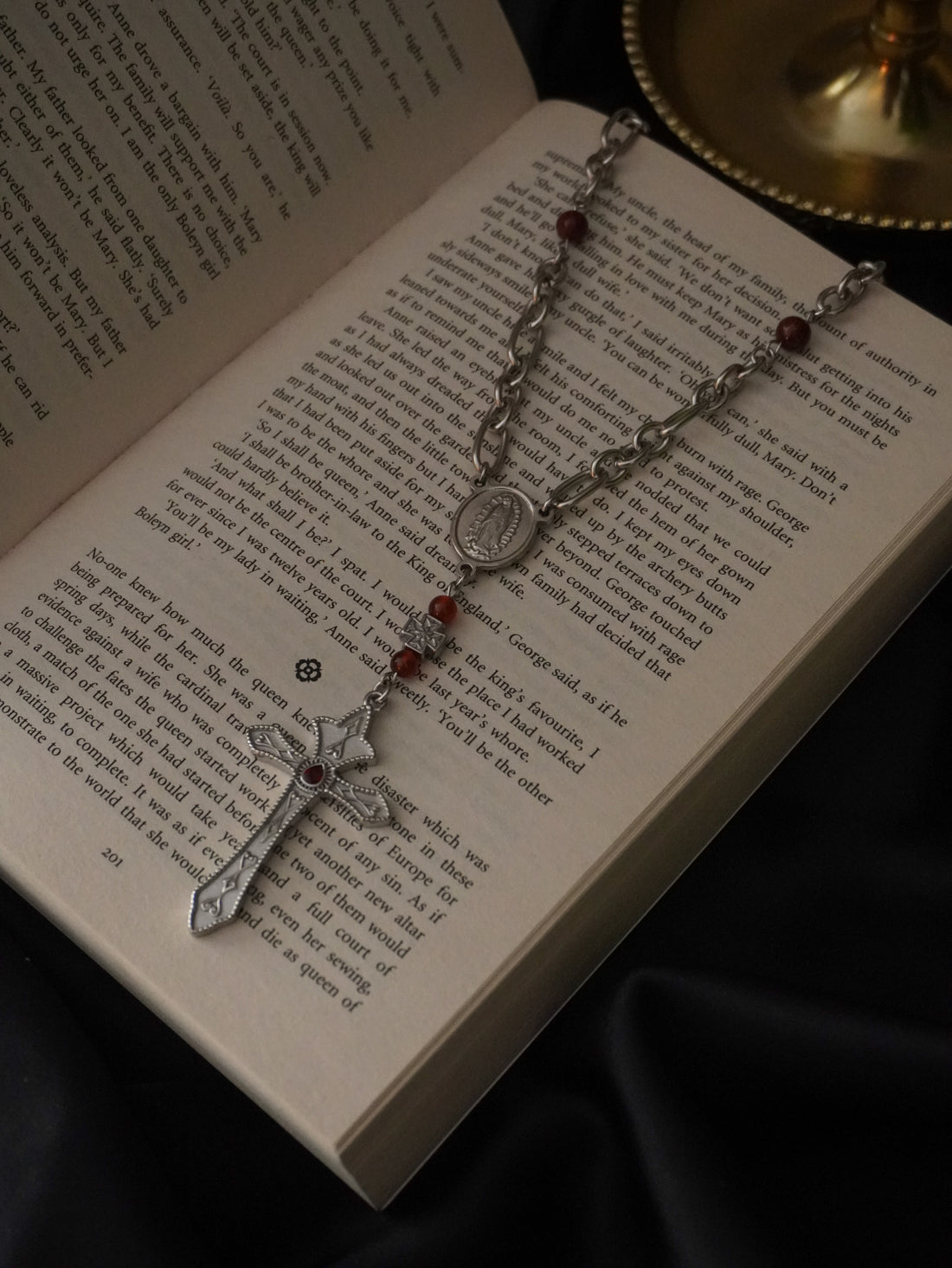 Collier « The rosary » 📿 • Argenté