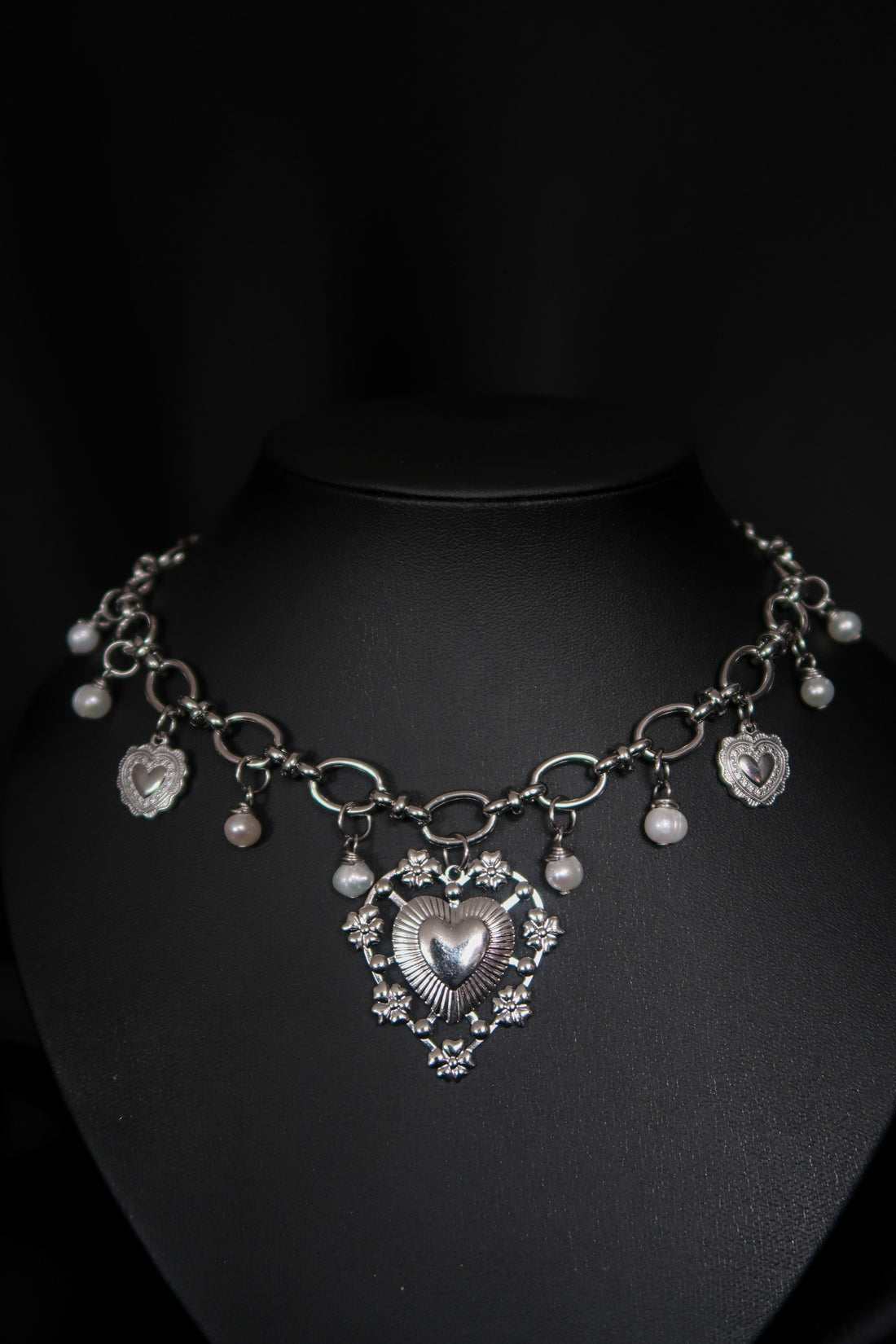 Collier « Angelic’s love » • Perles d’eau douce • Valentine’s collection • Argenté