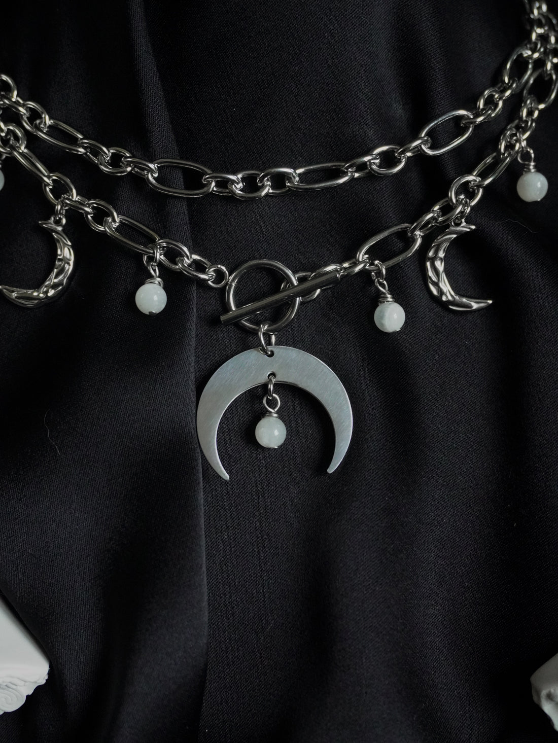 Collier « Triple Lune » 🌕🌗🌑