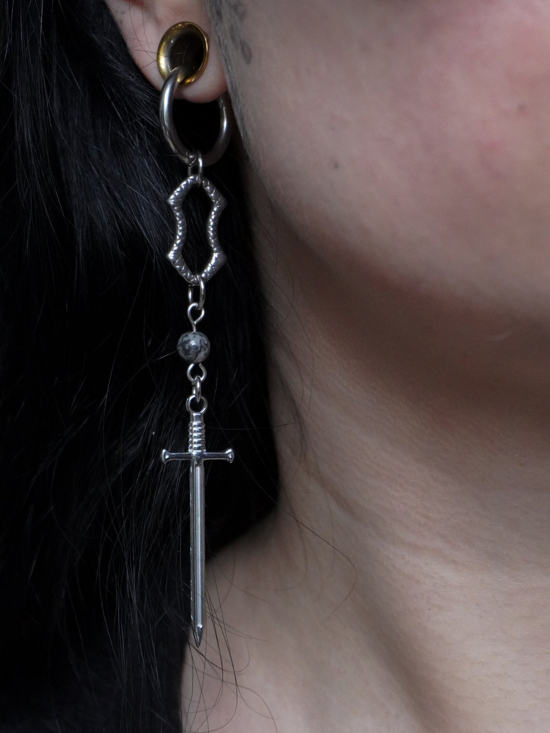 Créoles « Kingdom » ⚔️ • Agate • Silver