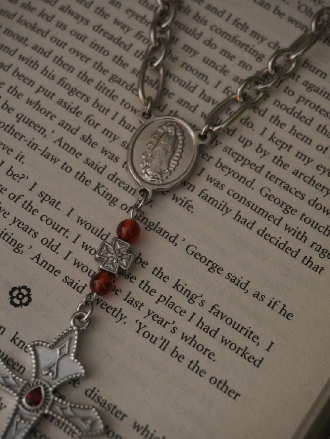 Collier « The rosary » 📿 • Argenté
