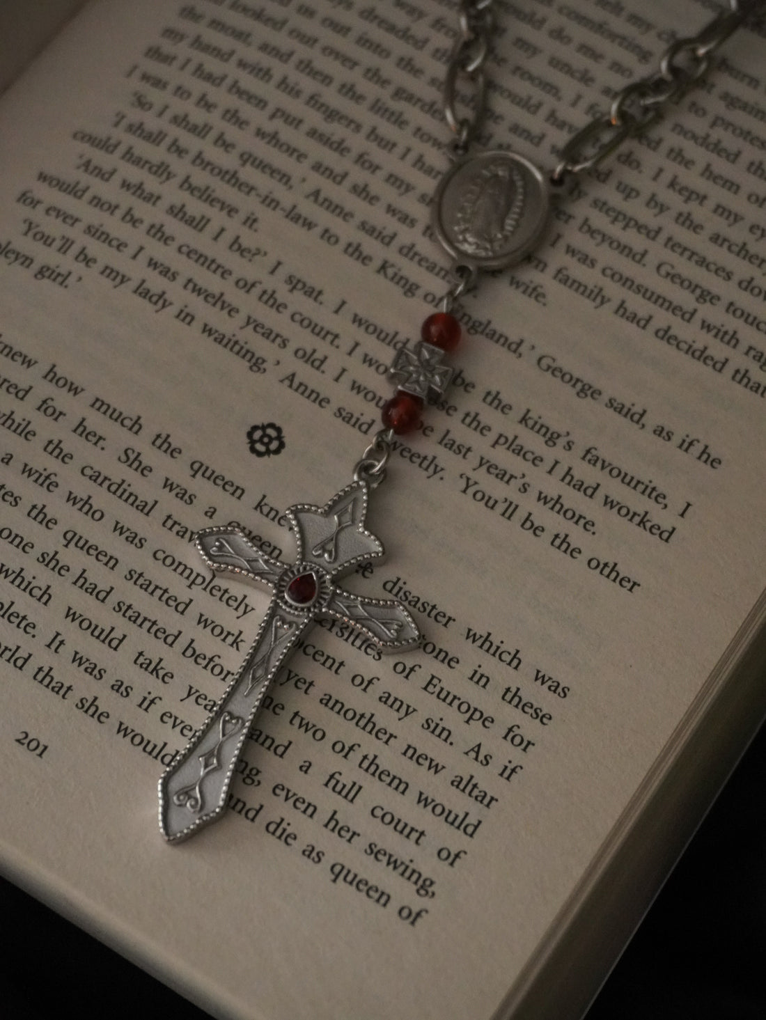 Collier « The rosary » 📿 • Argenté