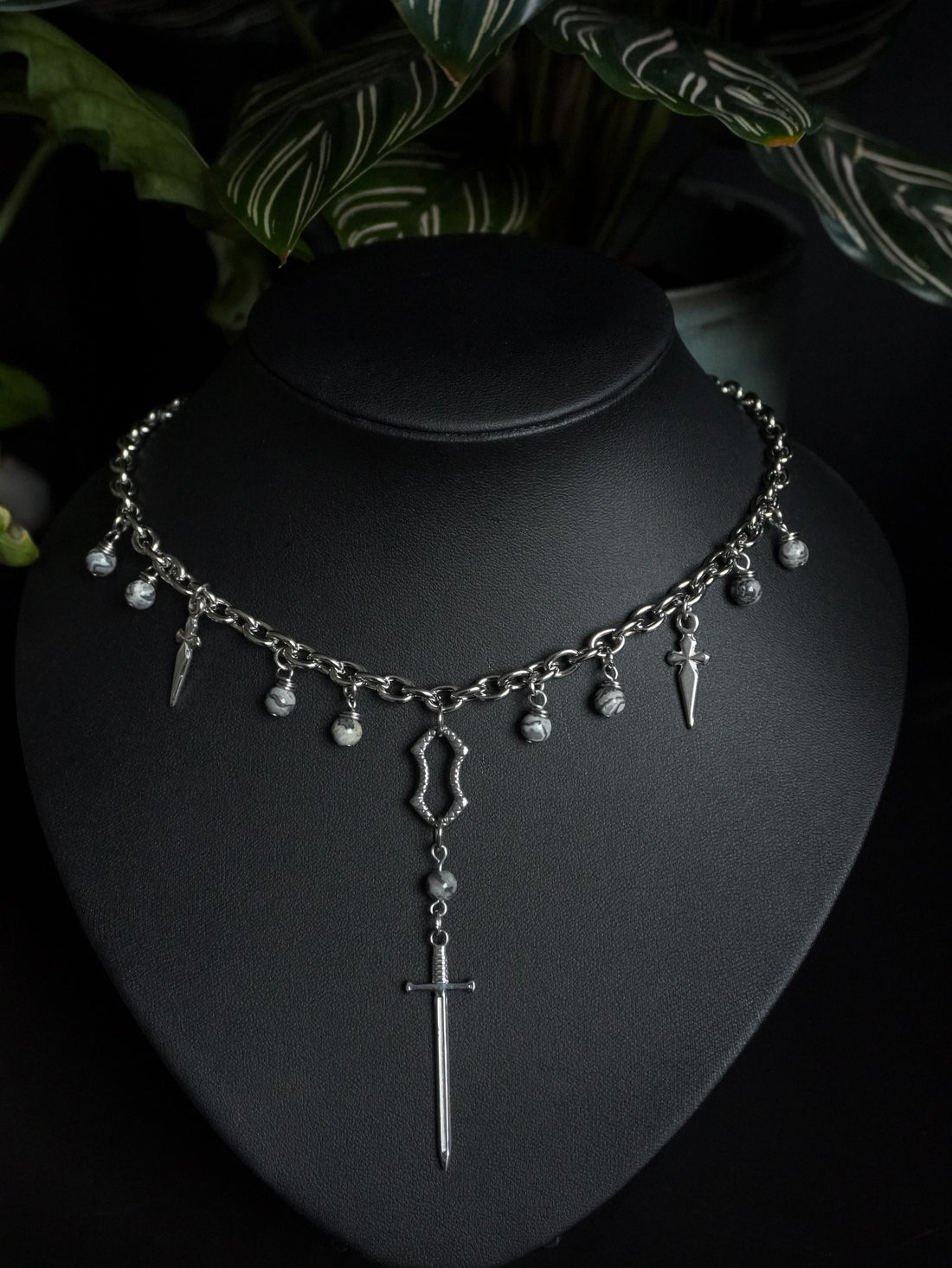 Collier « Kingdom » 🏰 • Agate crazy lace • Silver