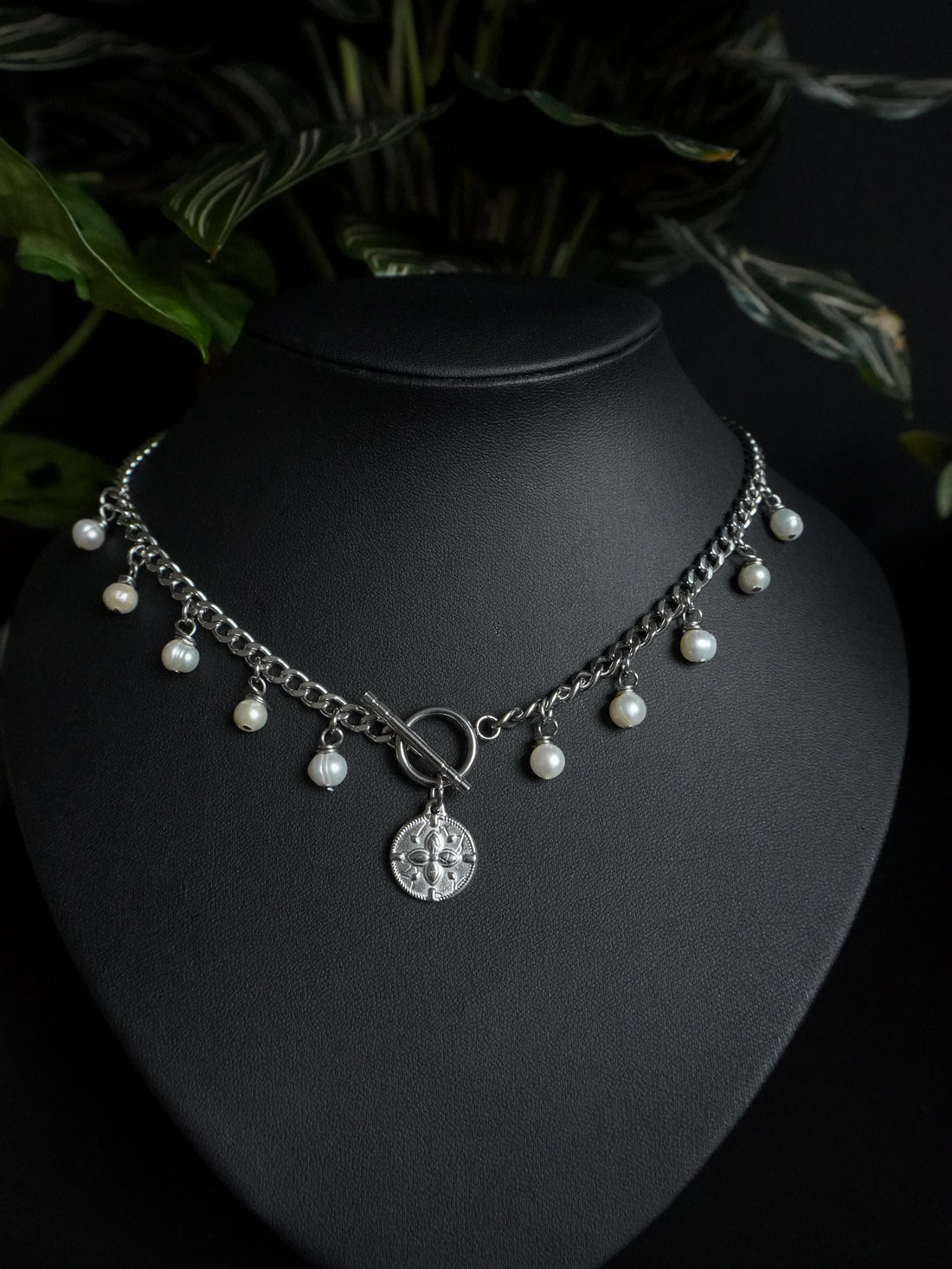 Collier « Elegance » ⚜️ • Perle eau douce • Silver