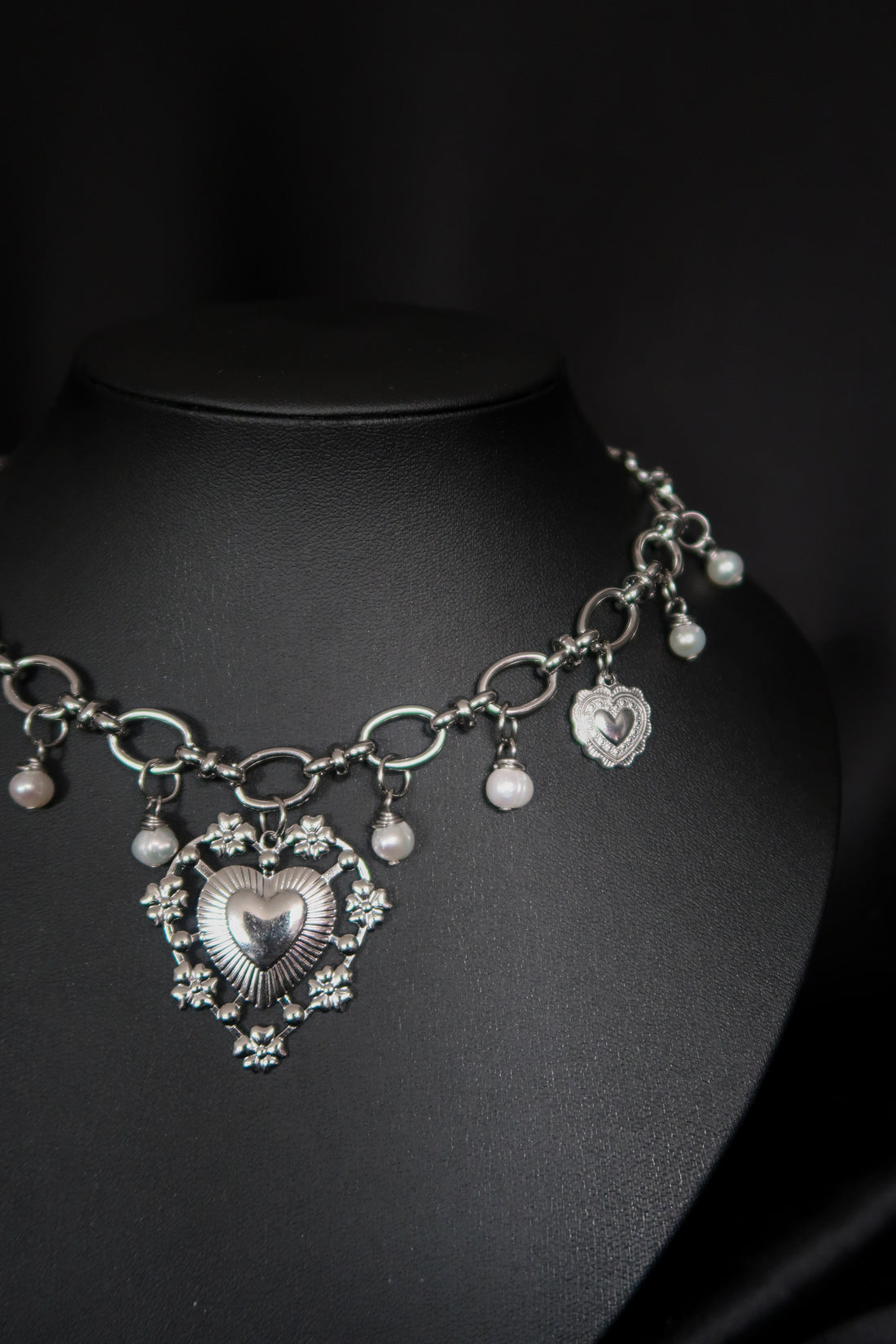 Collier « Angelic’s love » • Perles d’eau douce • Valentine’s collection • Argenté
