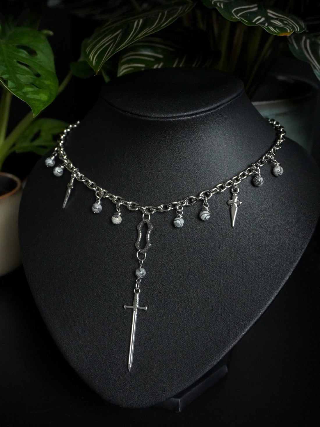 Collier « Kingdom » 🏰 • Agate crazy lace • Silver