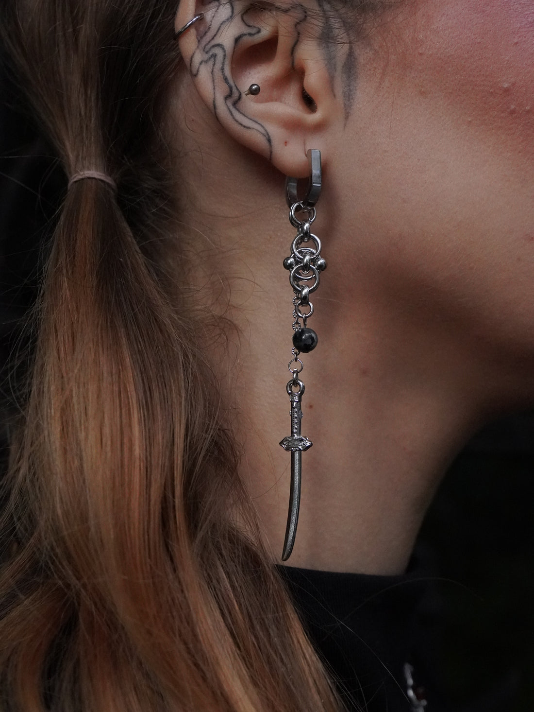 Boucles « Night Blade » 🌑⚔️